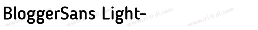 BloggerSans Light字体转换